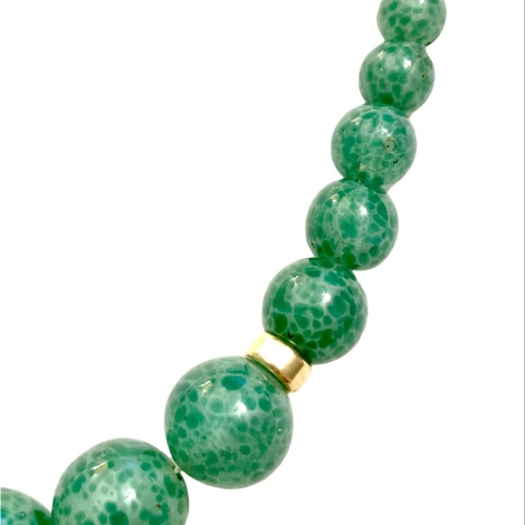 Antique PEKING GLASS beaded necklace Art Deco - Picture 3 of 4